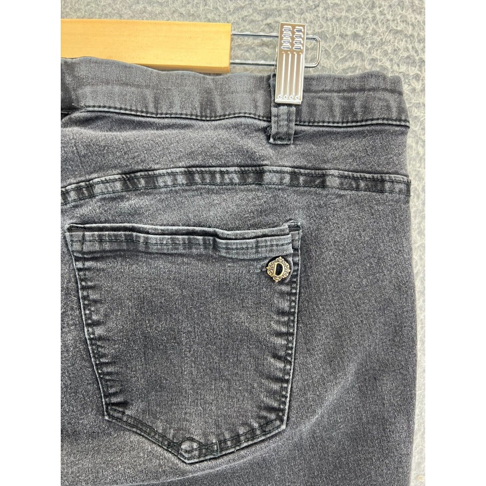 DEMOCRACY Women's Ab Technology 16W Skinny Ankle Jeans Mid-Rise Black Stretch - Picture 11 of 14